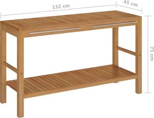 vidaXL 132 cm kremowy (3058167) 9