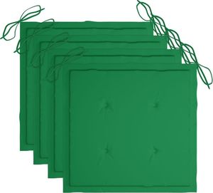 vidaXL Krzesła reżyserskie z poduszkami, 4 szt., lite drewno akacjowe 7