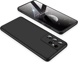 GKK GKK 360 Protection Case etui na całą obudowę przód + tył Samsung Galaxy S21 Ultra 5G czarny 8