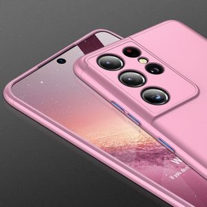 GKK GKK 360 Protection Case etui na całą obudowę przód + tył Samsung Galaxy S21 Ultra 5G różowy 2