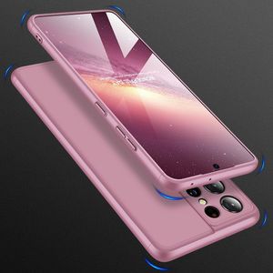 GKK GKK 360 Protection Case etui na całą obudowę przód + tył Samsung Galaxy S21 Ultra 5G różowy 7