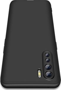 GKK GKK 360 Protection Case etui na całą obudowę przód + tył Oppo Reno3 / A91 / F15 czarny 2