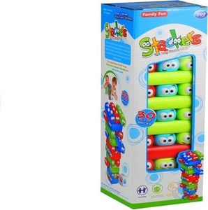 Lean Sport Gra Zręcznościowa Wieża Jenga z Klockami Robakami 4