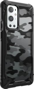 Ringke Ringke Fusion X Design etui pancerny pokrowiec z ramką OnePlus 9 Pro czarny Camo Black (XDOP0009) 2