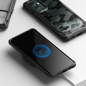 Ringke Ringke Fusion X Design etui pancerny pokrowiec z ramką OnePlus 9 Pro czarny Camo Black (XDOP0009) 8