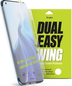 Ringke Ringke Dual Easy Wing 2x łatwa w przyklejeniu folia na ekran i boki OnePlus 9 Pro (DWOP0005) 1