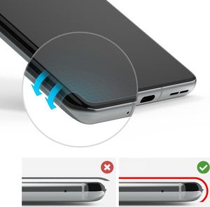 Ringke Ringke Dual Easy Wing 2x łatwa w przyklejeniu folia na ekran i boki OnePlus 9 Pro (DWOP0005) 3