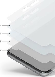 Ringke Ringke Dual Easy Wing 2x łatwa w przyklejeniu folia na ekran i boki OnePlus 9 Pro (DWOP0005) 4
