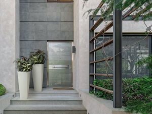 Lamela Doniczka design Muza Krem 39 cm z wkłądem H:61cm 5