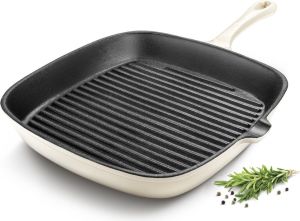 Patelnia Lamart grillowa Żeliwna 23cm 2