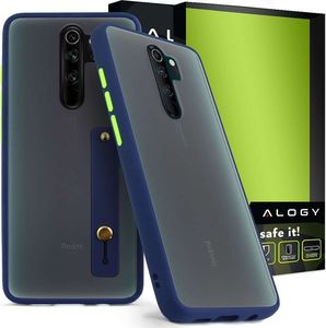 Alogy Etui z paskiem Bumper Case Redmi Note 8 Pro Granatowe 1