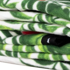 Springos Koc plażowy piknikowy 200x200 cm mata egzotyczne rośliny 5