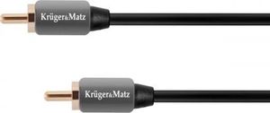 Kabel Kruger&Matz RCA (Cinch) - RCA (Cinch) 0.5m szary (KM0300) 1
