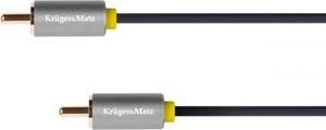 Kabel Kruger&Matz RCA (Cinch) - RCA (Cinch) 0.5m szary (KM1200) 1