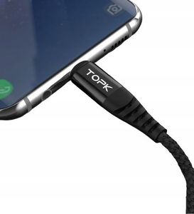 Topk Kabel micro-USB 2M 3A QUICK CHARGE 3 WZMOCNIONY 4