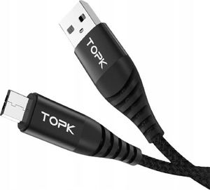 Topk Kabel micro-USB 2M 3A QUICK CHARGE 3 WZMOCNIONY 5