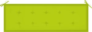 vidaXL Poduszka na ławkę ogrodową, jasnozielona, 150x50x4 cm, tkanina (314088_ 1
