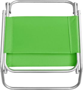 vidaXL Składane krzesła plażowe 2 szt. zielone obite tkaniną 6