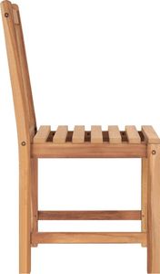 vidaXL Krzesła ogrodowe, 2 szt., lite drewno tekowe 4