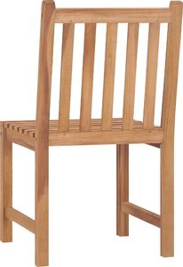 vidaXL Krzesła ogrodowe, 2 szt., lite drewno tekowe 5