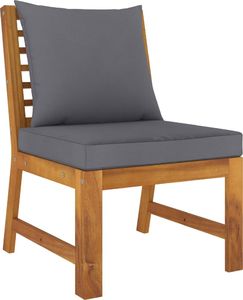 vidaXL 5-cz. zestaw wypoczynkowy do ogrodu, poduszki, drewno akacjowe (3057780) 6