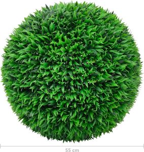 vidaXL Kule sztucznego bukszpanu, 2 szt., 55 cm 4