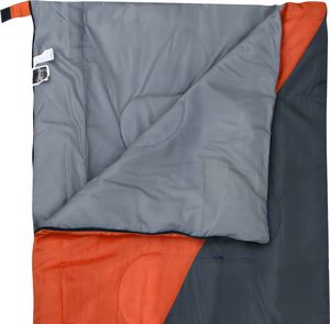 vidaXL Lekki śpiwór prostokątny, pomarańczowy, 1100 g, 10C (92631) 4