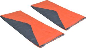 vidaXL Lekkie śpiwory prostokątne, 2 szt., pomarańczowe, 1100 g, 10C 2