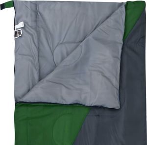 vidaXL Lekki śpiwór prostokątny, zielony, 1100 g, 10C (92633) 4