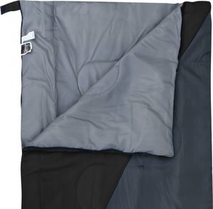 vidaXL Lekkie śpiwory prostokątne, 2 szt., czarne, 1100 g, 10C (92636) 5