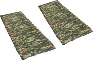 vidaXL Lekkie śpiwory prostokątne, 2 szt., kolor moro, 1100 g, 10C (92638) 2