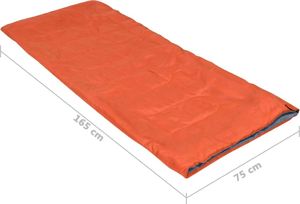 vidaXL Lekki śpiwór dziecięcy, prostokątny, pomarańczowy, 670 g, 15C (92640) 7