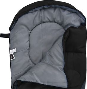 vidaXL Lekki śpiwór dziecięcy typu mumia, czarny, 670 g, 10C (92647) 4