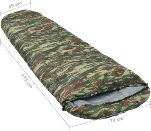 vidaXL Lekki śpiwór dziecięcy typu mumia, moro, 670 g, 10C (92648) 7