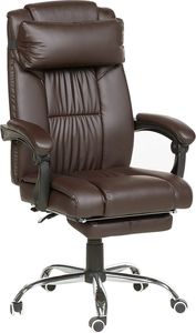 Krzesło biurowe Beliani Luxury Ciemnobrązowe 1
