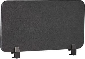 Beliani Przegroda na biurko 80 x 40 cm ciemnoszara WALLY 1
