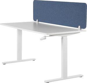 Beliani Przegroda na biurko 180 x 40 cm niebieska WALLY 5