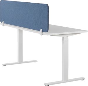Beliani Przegroda na biurko 180 x 40 cm niebieska WALLY 6