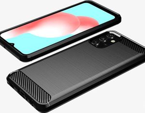 Hurtel Carbon Case elastyczne etui pokrowiec Samsung Galaxy A32 4G czarny 2