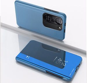 Hurtel Clear View Case futerał etui z klapką Xiaomi Redmi K40 Pro+ / K40 Pro / K40 / Poco F3 niebieski 2