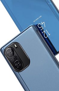 Hurtel Clear View Case futerał etui z klapką Xiaomi Redmi K40 Pro+ / K40 Pro / K40 / Poco F3 niebieski 6