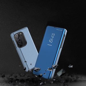 Hurtel Clear View Case futerał etui z klapką Xiaomi Redmi K40 Pro+ / K40 Pro / K40 / Poco F3 niebieski 9