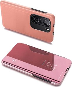 Hurtel Clear View Case futerał etui z klapką Xiaomi Redmi K40 Pro+ / K40 Pro / K40 / Poco F3 różowy 1