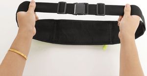 Hurtel Pas do biegania odblaskowa saszetka nerka na etui na telefon klucze dokumenty z wyjściem na słuchawki 4-komorowa Pomarańczowy 11