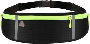 Hurtel Pas do biegania odblaskowa saszetka nerka na etui na telefon klucze dokumenty z wyjściem na słuchawki 4-komorowa Pomarańczowy 3