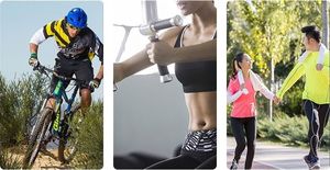 Hurtel Pas do biegania odblaskowa saszetka nerka na etui na telefon klucze dokumenty z wyjściem na słuchawki 4-komorowa zielony 9