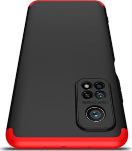 GKK GKK 360 Protection Case etui na całą obudowę przód + tył Xiaomi Mi 10T Pro / Xiaomi Mi 10T czarno-czerwony 4