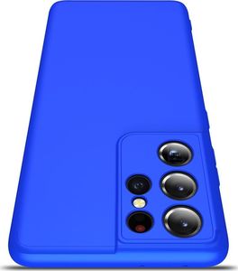 GKK GKK 360 Protection Case etui na całą obudowę przód + tył Samsung Galaxy S21 Ultra 5G niebieski 3