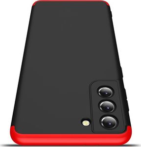 GKK GKK 360 Protection Case etui na całą obudowę przód + tył Samsung Galaxy S21 5G czarno-czerwony 4