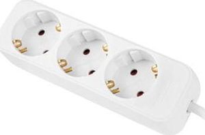 Lanberg Przedłużacz 1,5m biały 3x 230V Schuko 3